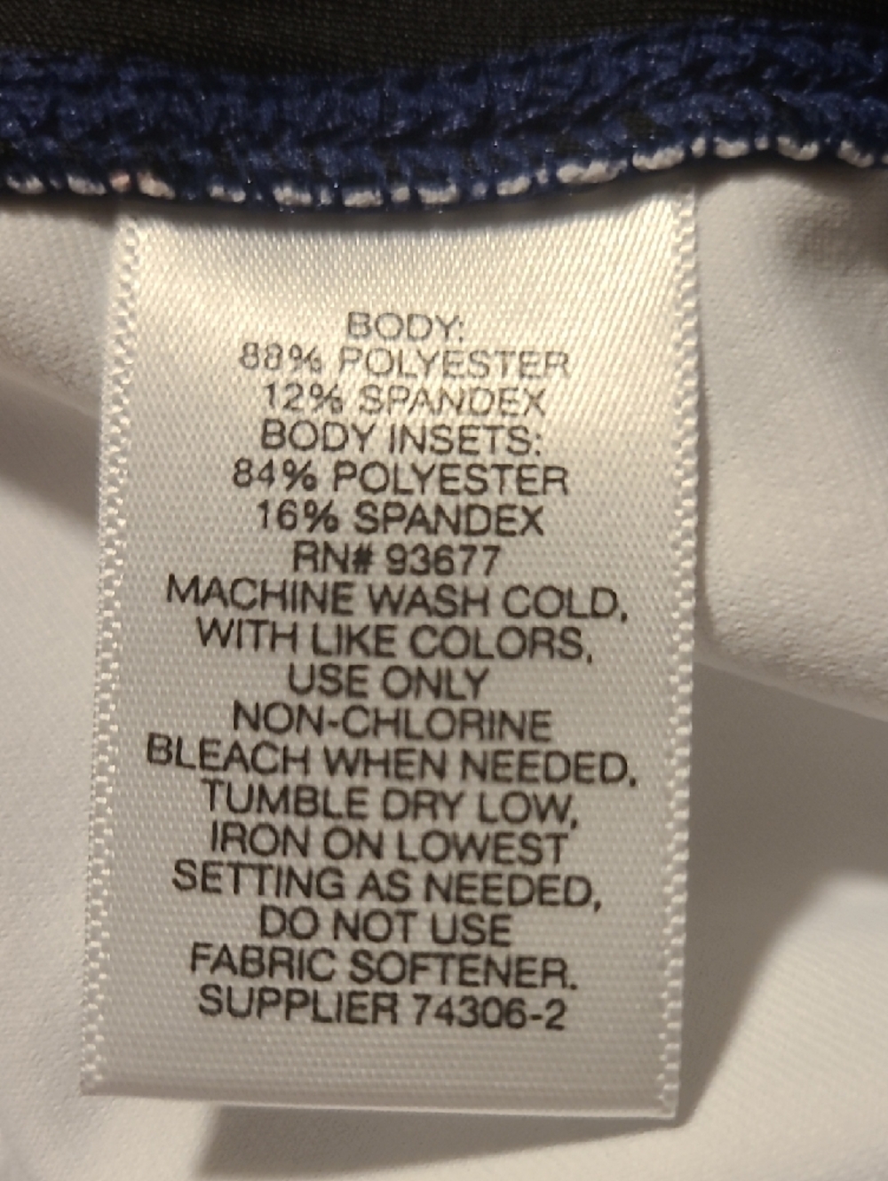Liz Claiborne Navy Pants with White and Coral Floral Print - Picture 7 of 7